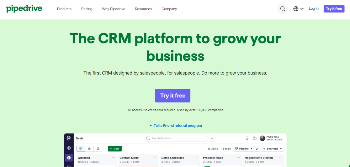 Pipedrive - Best CRM Software for Small Business and Startups