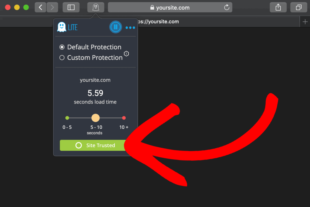 How to disable ghostery monsterinsights