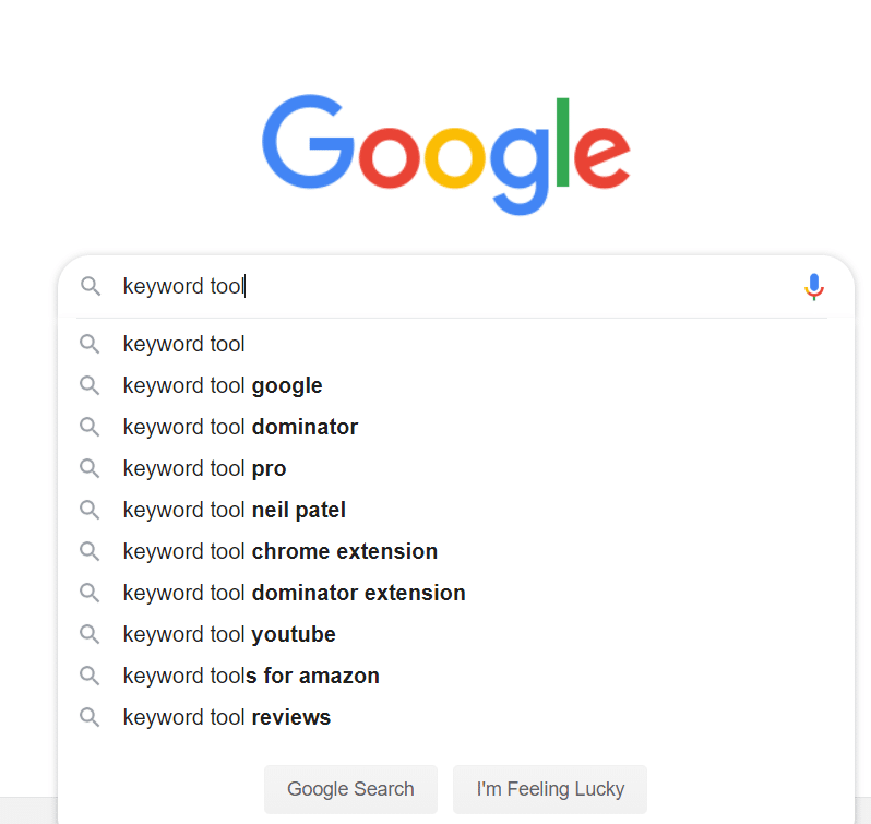 google suggest to boost traffic
