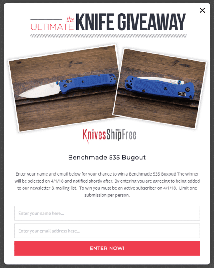 knives giveaway lightbox