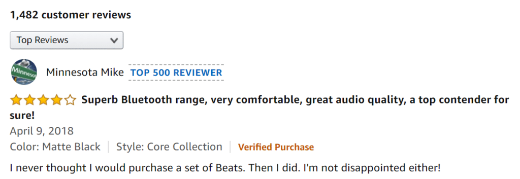 product reviews