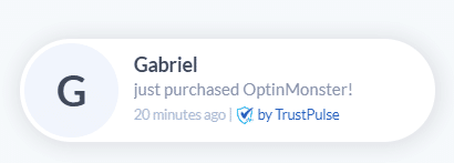 recent sales notification popup fomo