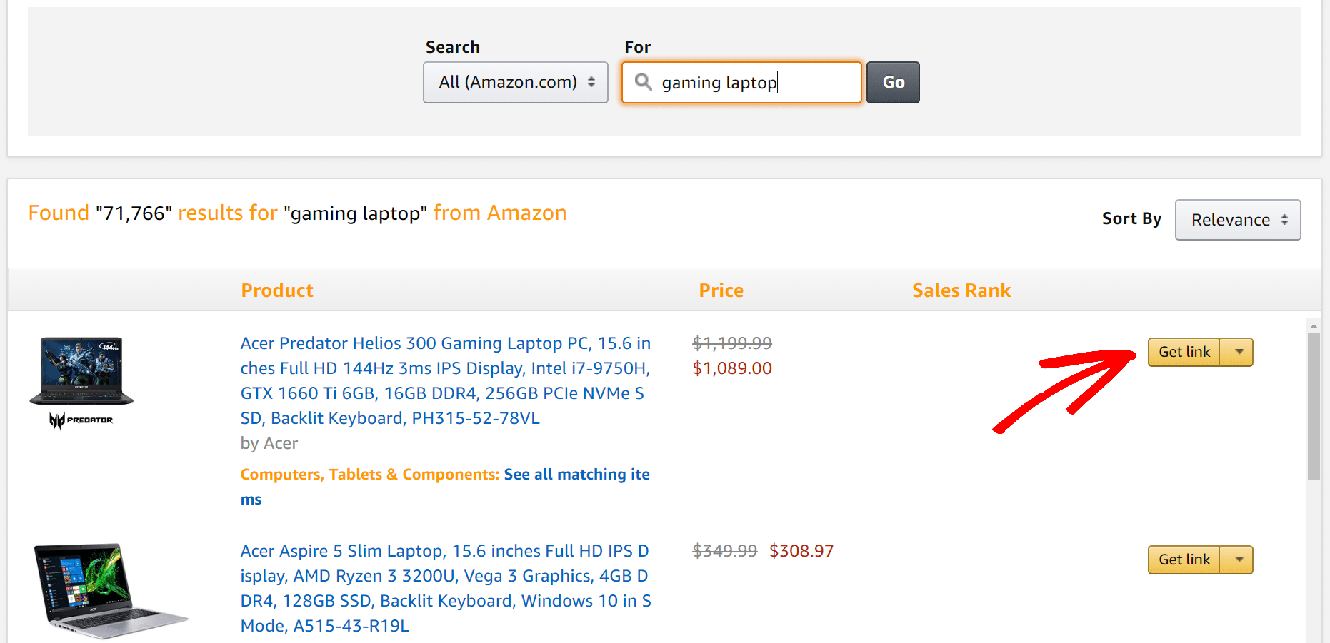 how to get amazon affiliate links in wordpress