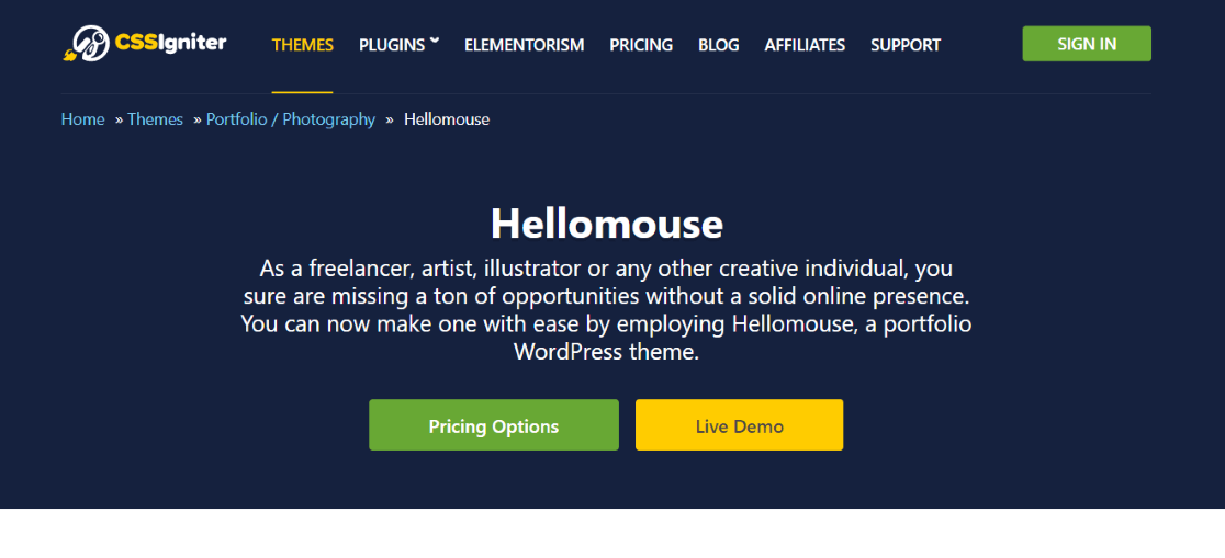 Hellomouse by CSSIgniter - Best WordPress themes