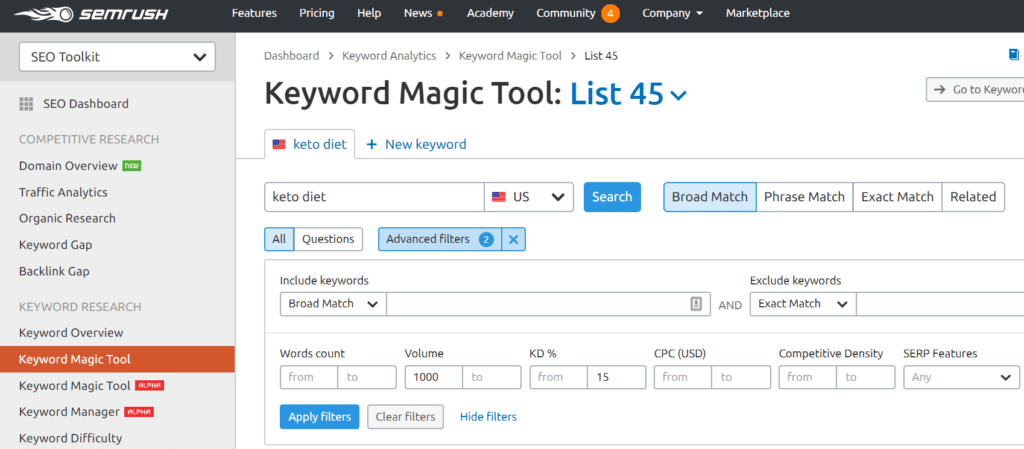 SEMrush-long-tail-keywords-tool