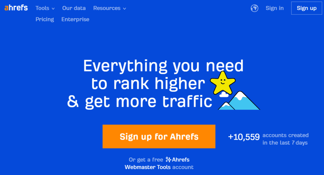 Ahrefs Home Rank Tracker Tool