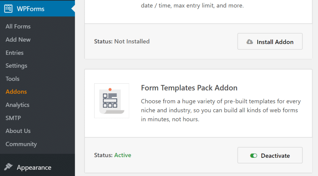 forms-template-addon