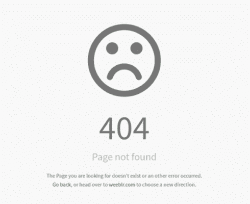 404 Error Page Example