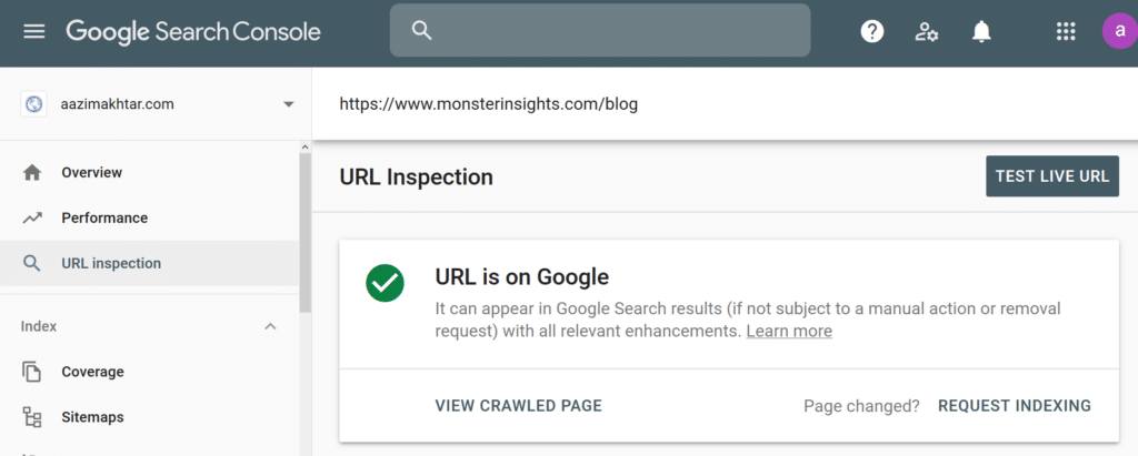 google-search-console-index 