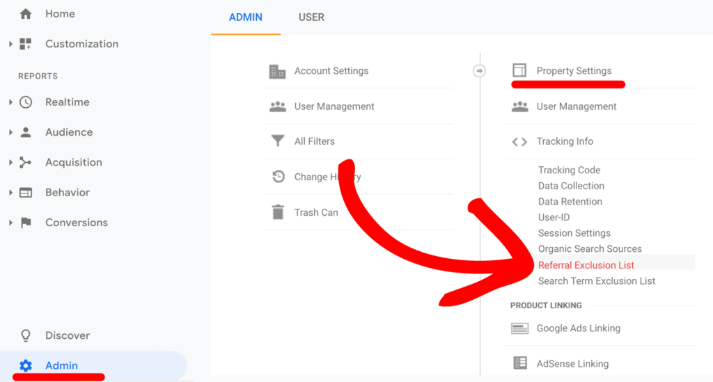 Admin-Tracking-Info-Referral-Exclusion