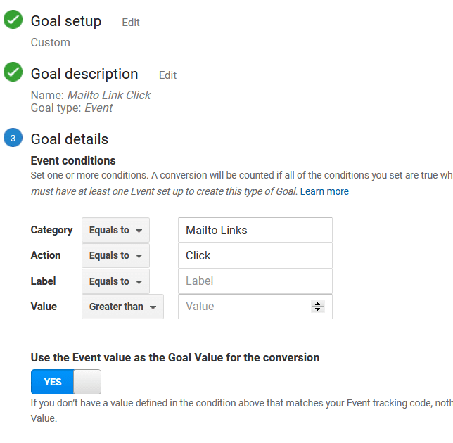 goal details
