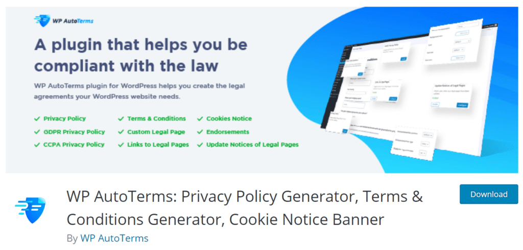 wp autoterms gdpr wordpress plugin