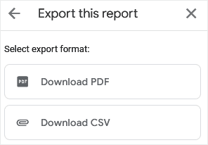 GA4 Download PDF CSV Report