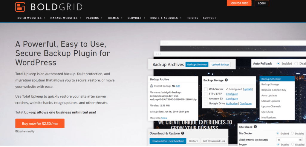 total upkeep best wordpress backup plugins
