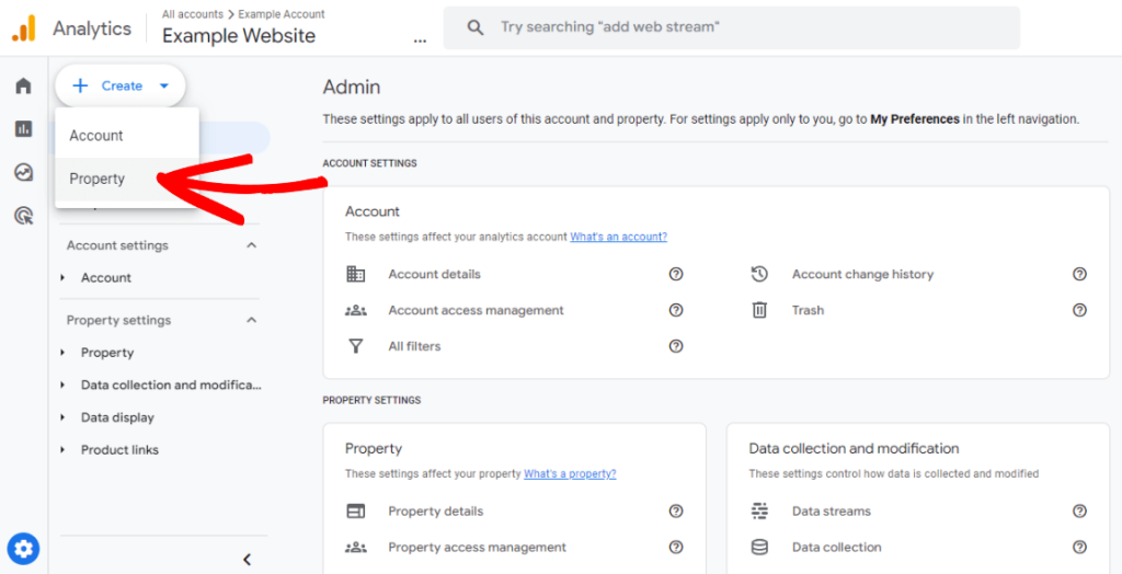 How to Add a site (Property) to Google Analytics in 2024