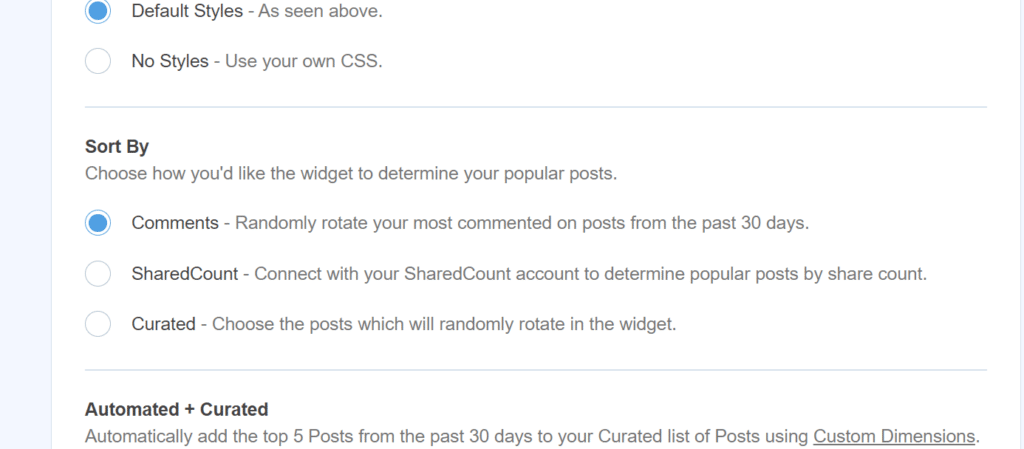 How to use the Sort By Options in Popular Posts - MonsterInsights