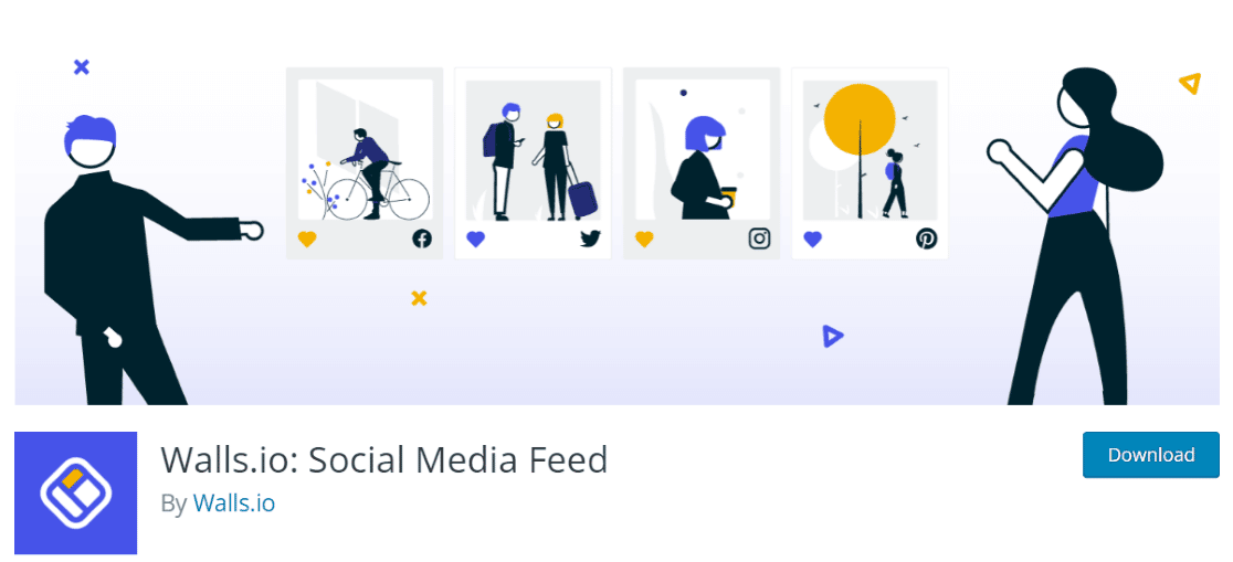 Walls.io - social media feed plugins