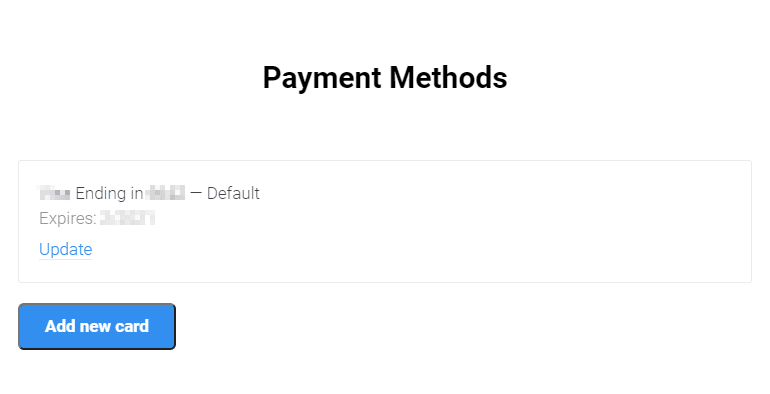 MonsterInsights My Account - Payment Method Pop up