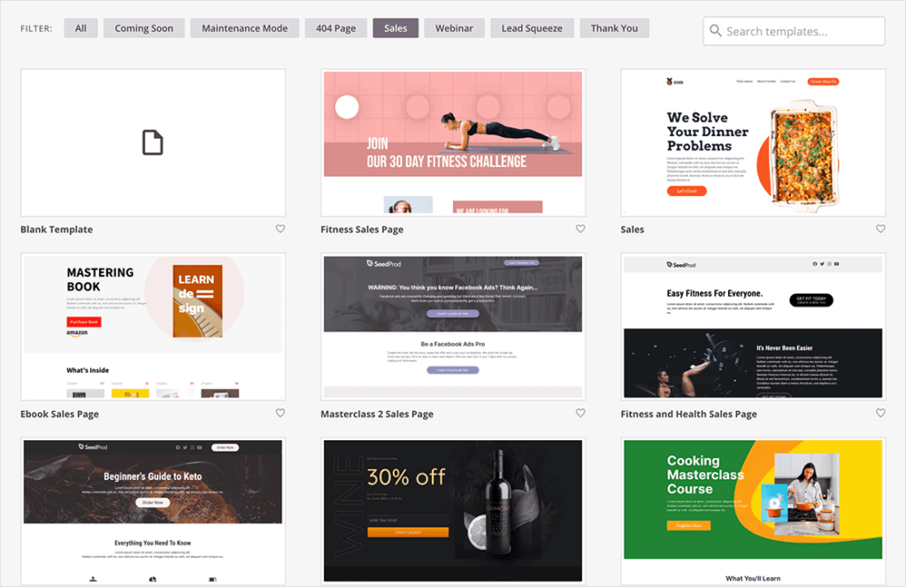 responsive landing page templates