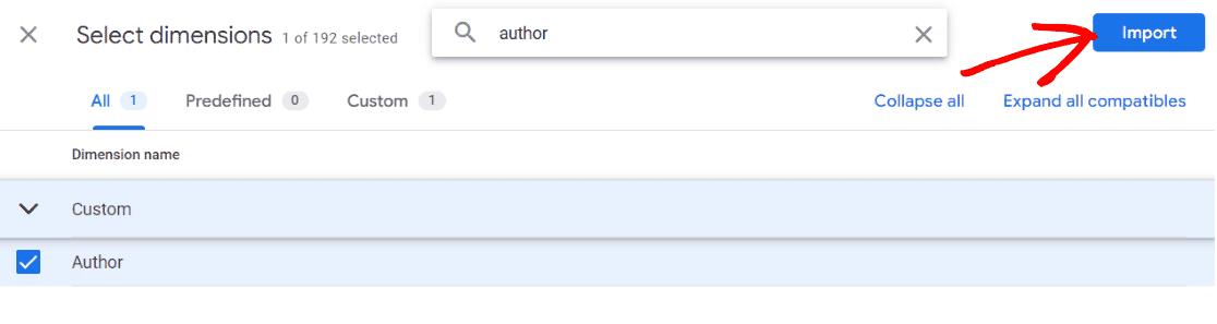 Add the Author dimension to GA4 custom report