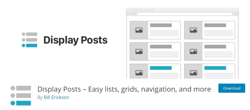 display posts plugin