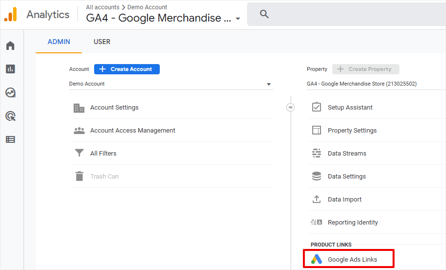 GA4 Link to Google Ads