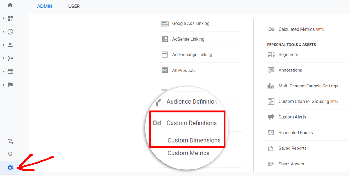 Dimensions personnalisées dans Google Analytics