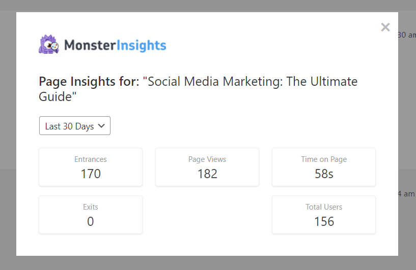 Page Insights - MI