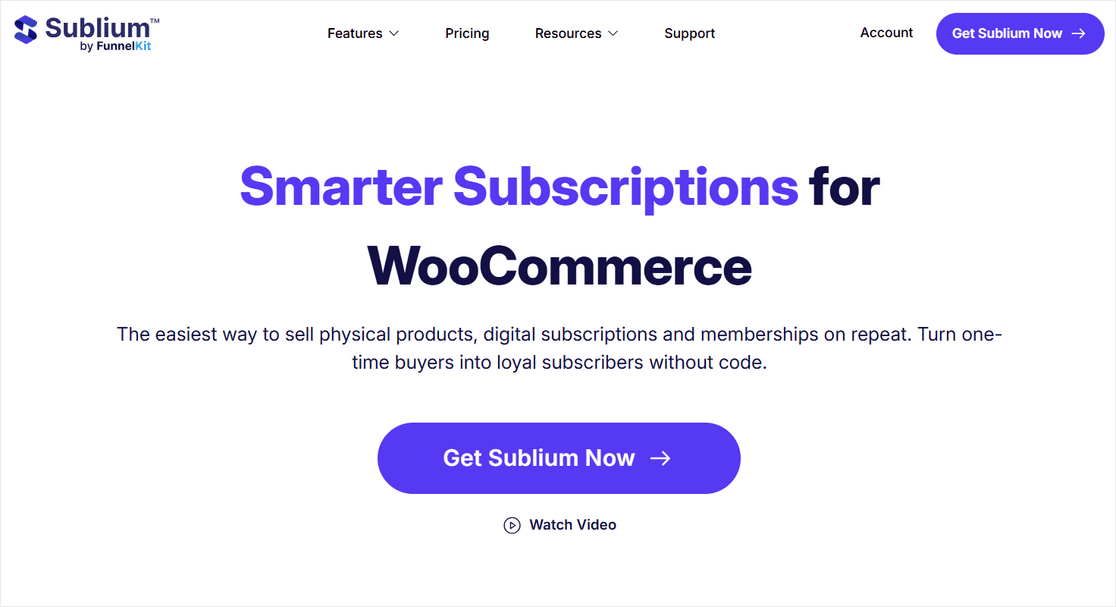 Sublium WooCommerce subscriptions plugin