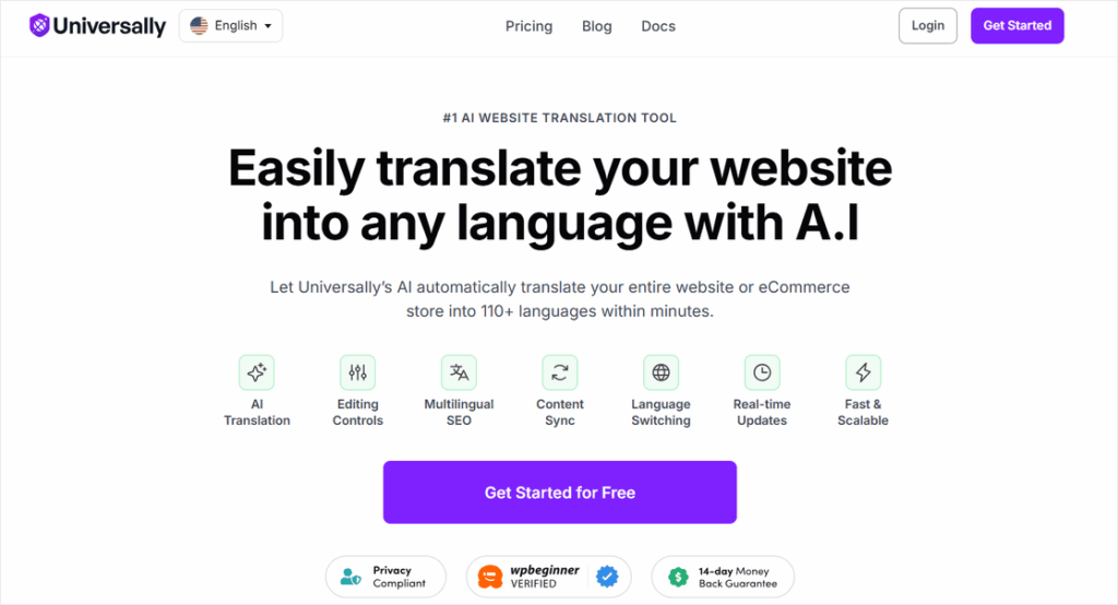 Universally translation plugin - MonsterInsights Universally translation plugin