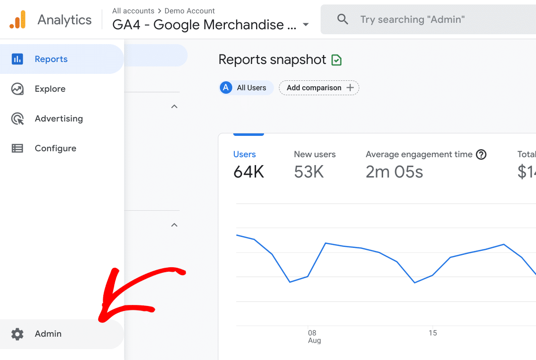 Creare code API pentru Google Analytics 4