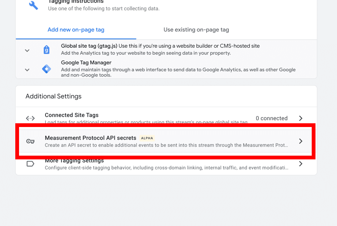GA4 Data Stream Additional Settings - MonsterInsights GA4 Data Stream Additional Settings