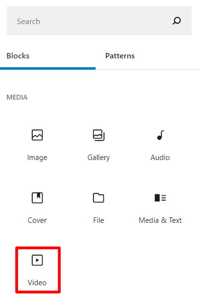 Gutenberg Video Block