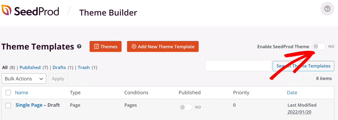 How to Enable SeedProd WordPress Theme