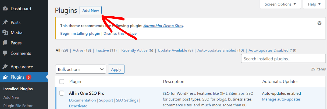 Add a New Plugin in WordPress