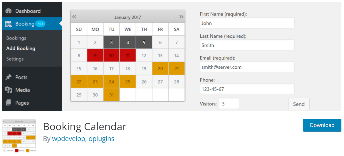 Booking Calendar