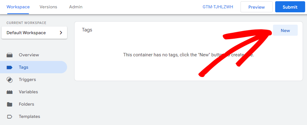 Create a new tag in Google Tag Manager