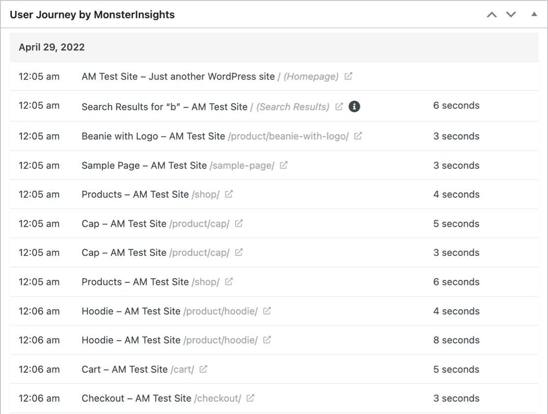 User Journey Addon for WooCommerce - MonsterInsights