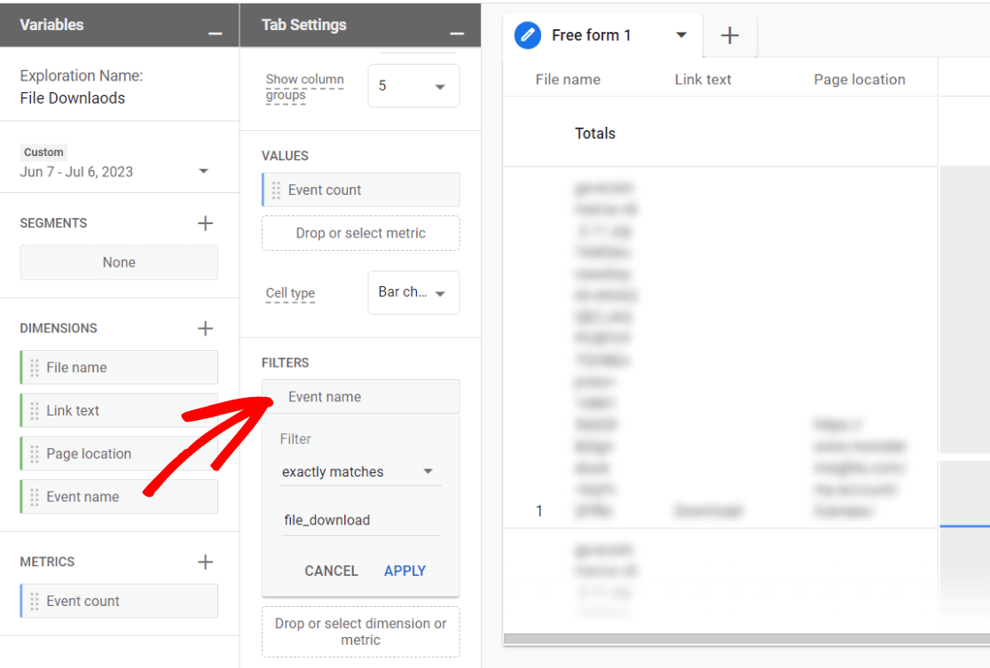 GA4 file download tracking step 3