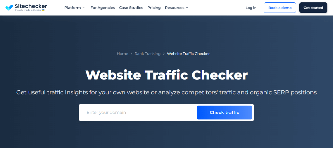 Sitechecker - Website traffic checker