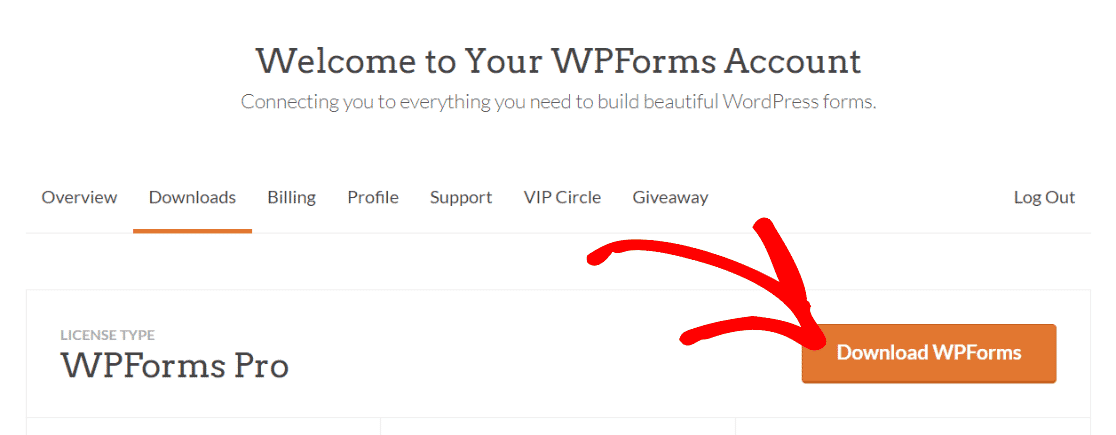 Téléchargement du plugin WPForms