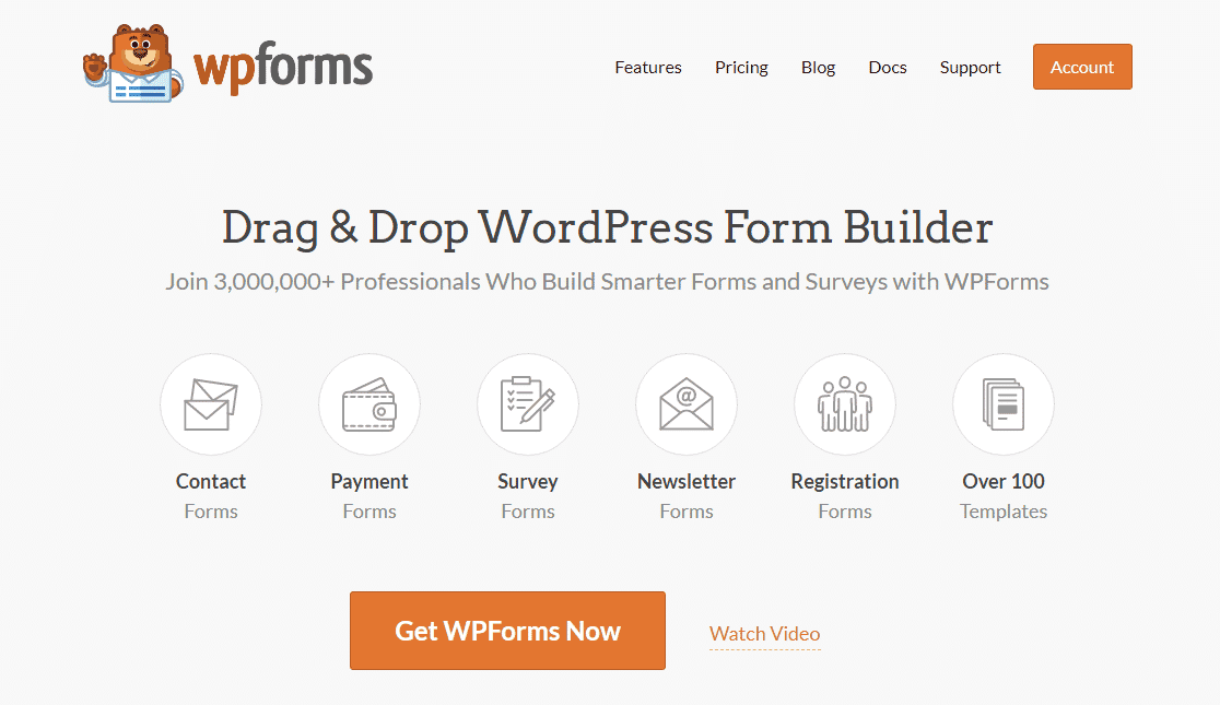 WPForms - Best forms plugin to make popups