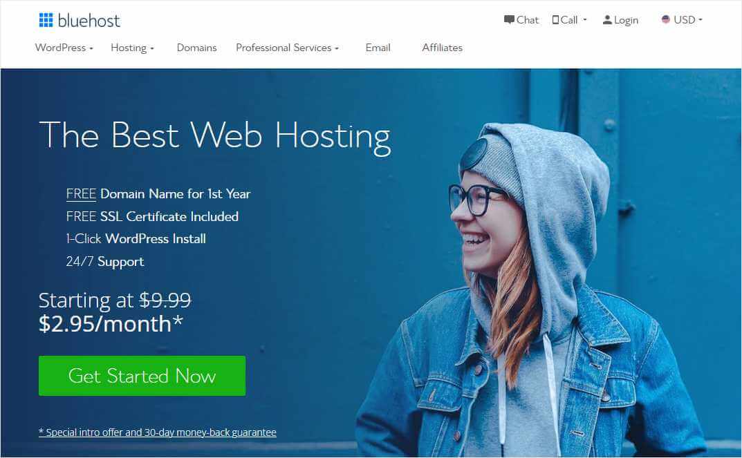 Bluehost Web Hosting Home