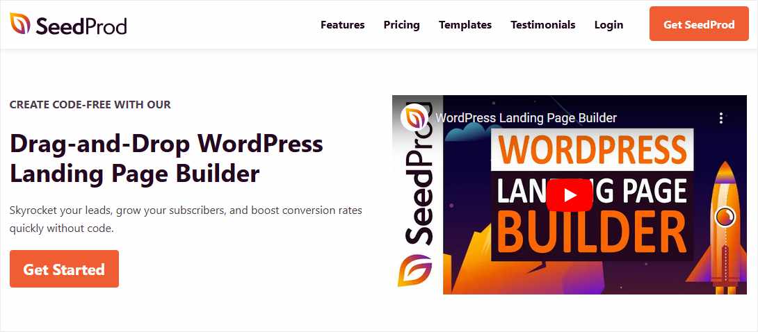 SeedProd Landing Page Builder