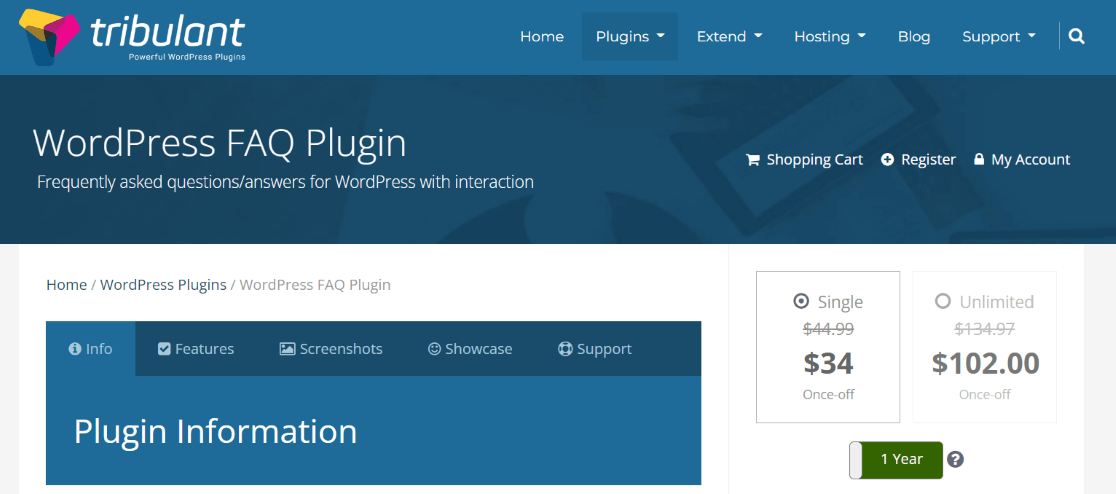 Tribulant WordPress FAQ Plugin