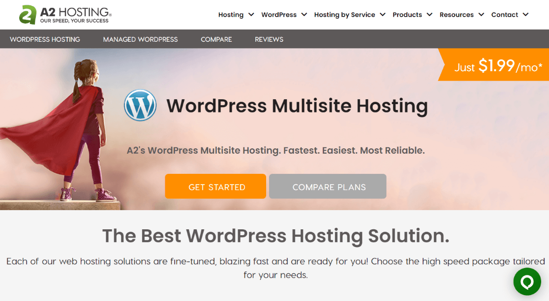 A2 WordPress Multisite Hosting Provider