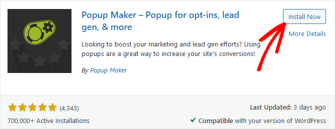 Popup Maker WordPress Plugin Install