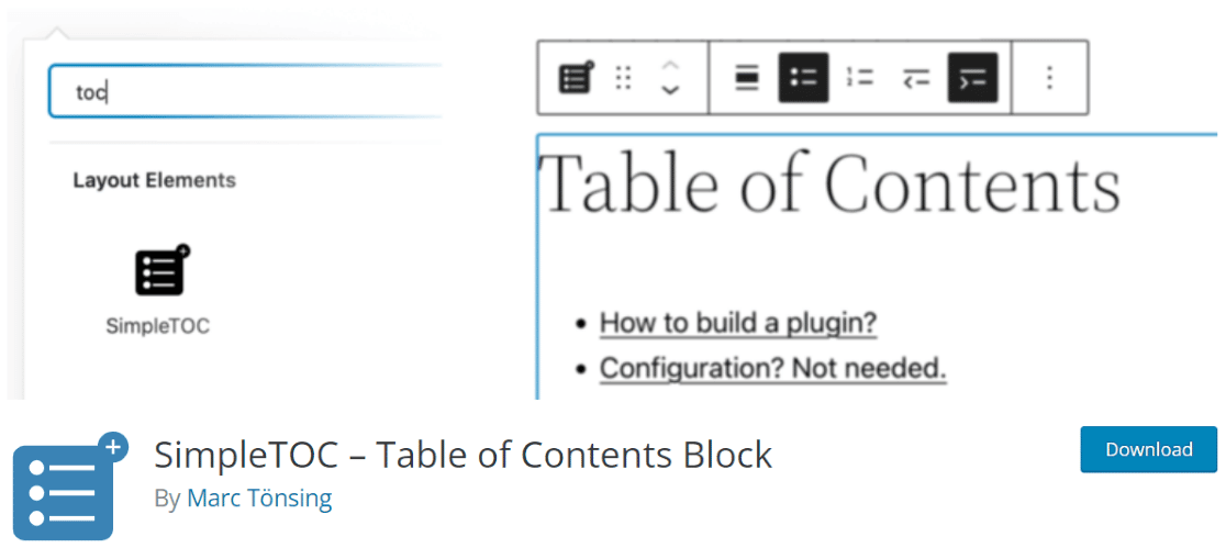 SimpleTOC - WordPress Table of Contents Plugin