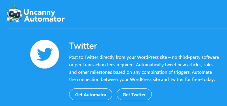 Uncanny Automator WordPress Twitter Plugin