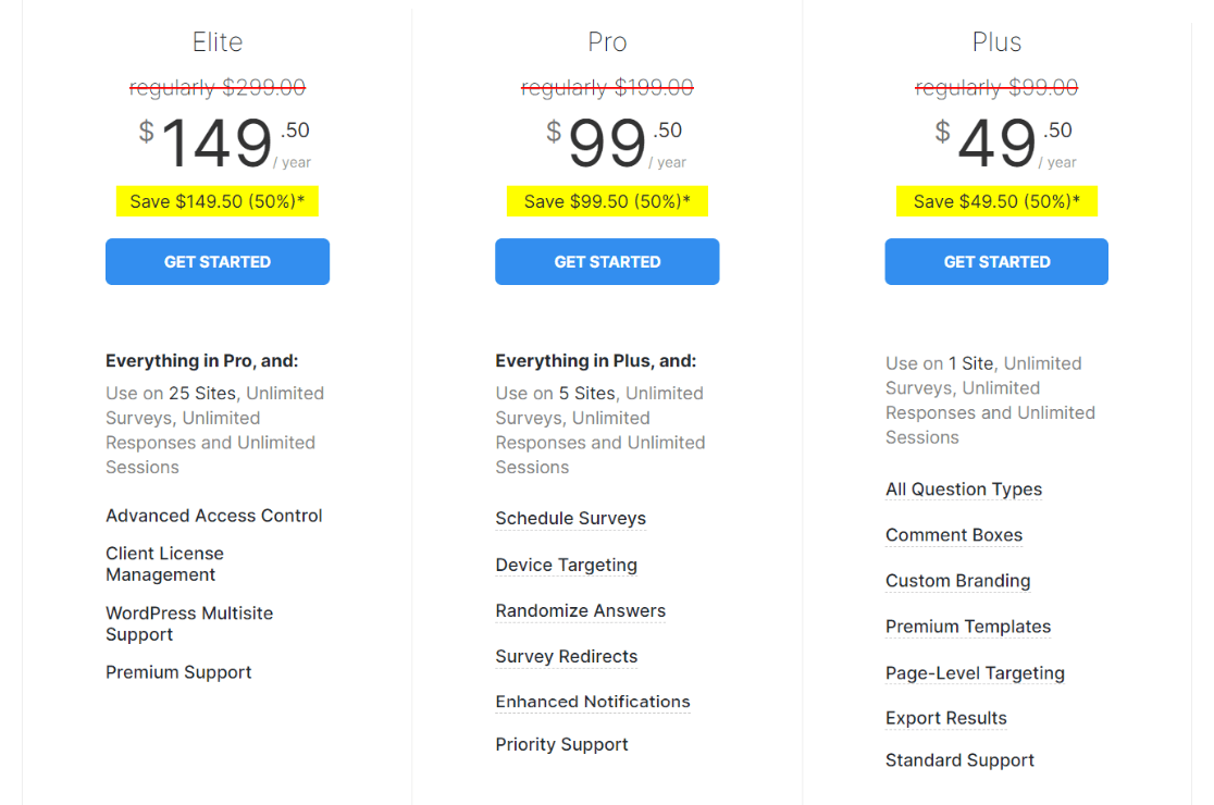 UserFeedback Pricing